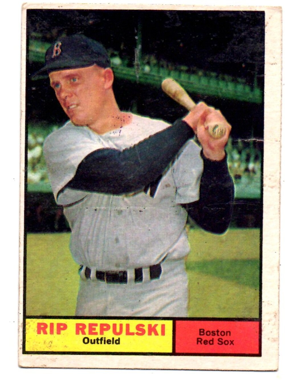 Collectible 1961 Topps Baseball Card - Rip Repulski